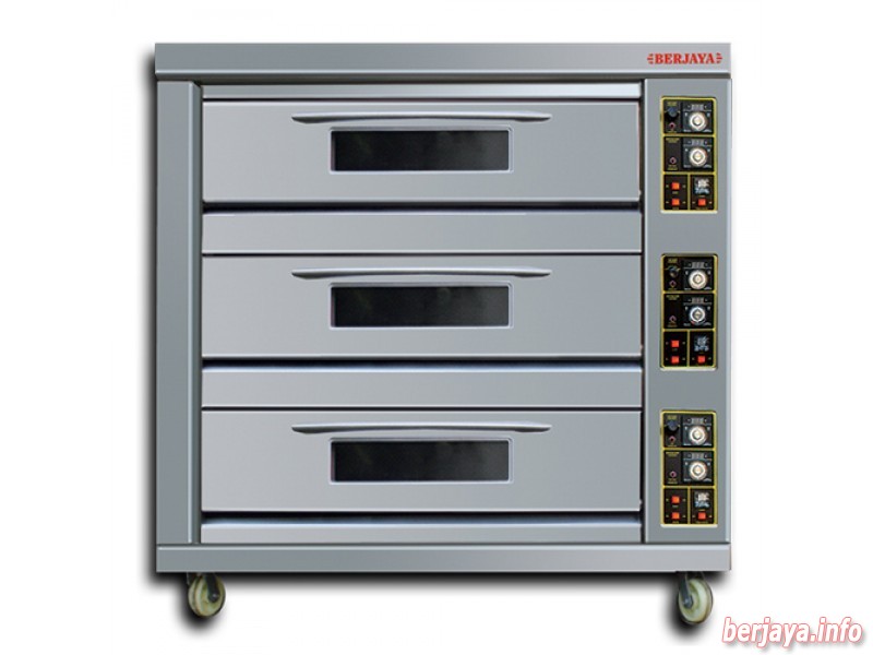 Lò nướng bánh 3 tầng 60Kg BJY-G180-3BD dùng gas