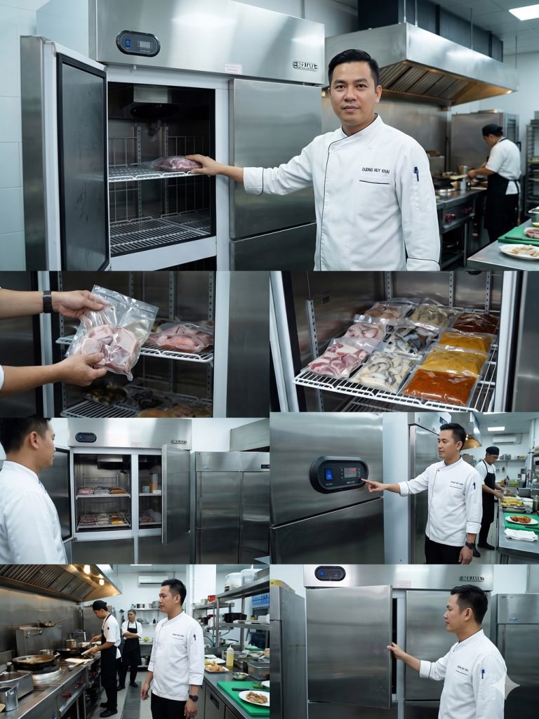❄️ TỦ ĐÔNG 4 CÁNH BERJAYA – "TRÁI TIM" CỦA MỌI CĂN BẾP CÔNG NGHIỆP ❄️