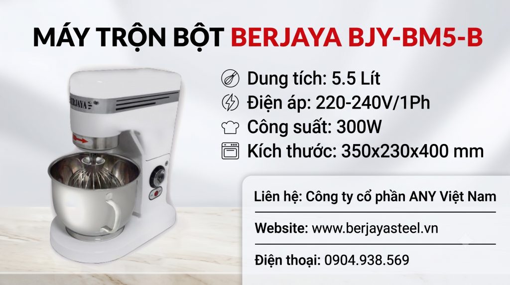 Máy trộn bột Berjaya BJY-BM5-B