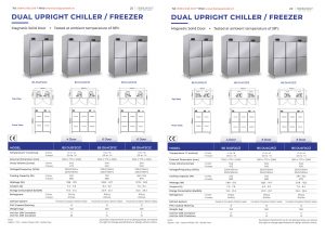 Tủ cấp đông lạnh Berjaya thay thế kho lạnh mini